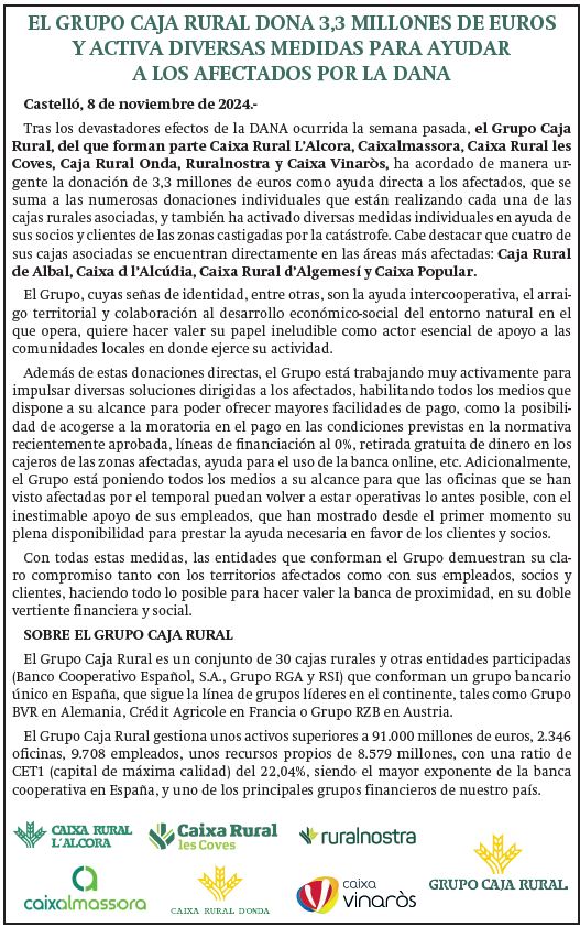 Ayuda afectados por la Dana